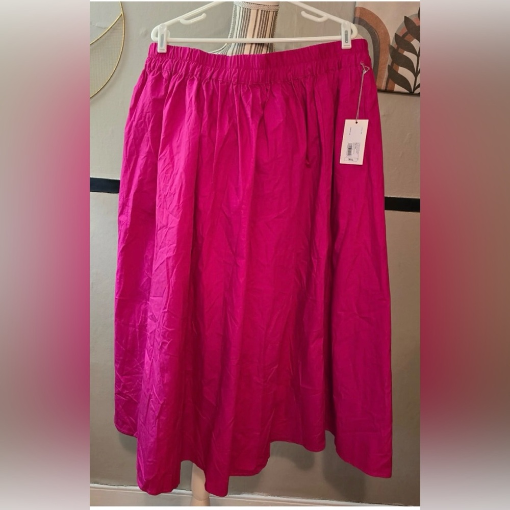 a new day Fuchsia A-Line Skirt